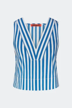 Arroarro sleeveless poplin top