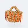 Beadedbeaded shelly bag