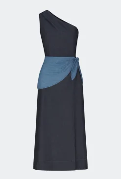 Belembelem chambray midi dress