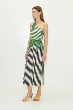 Belembelem poplin midi dress