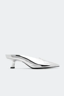 Chromechrome pointed gala mule