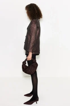Fleurfleur metallic shorts