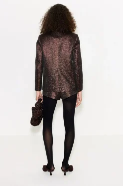 Fleurfleur metallic shorts