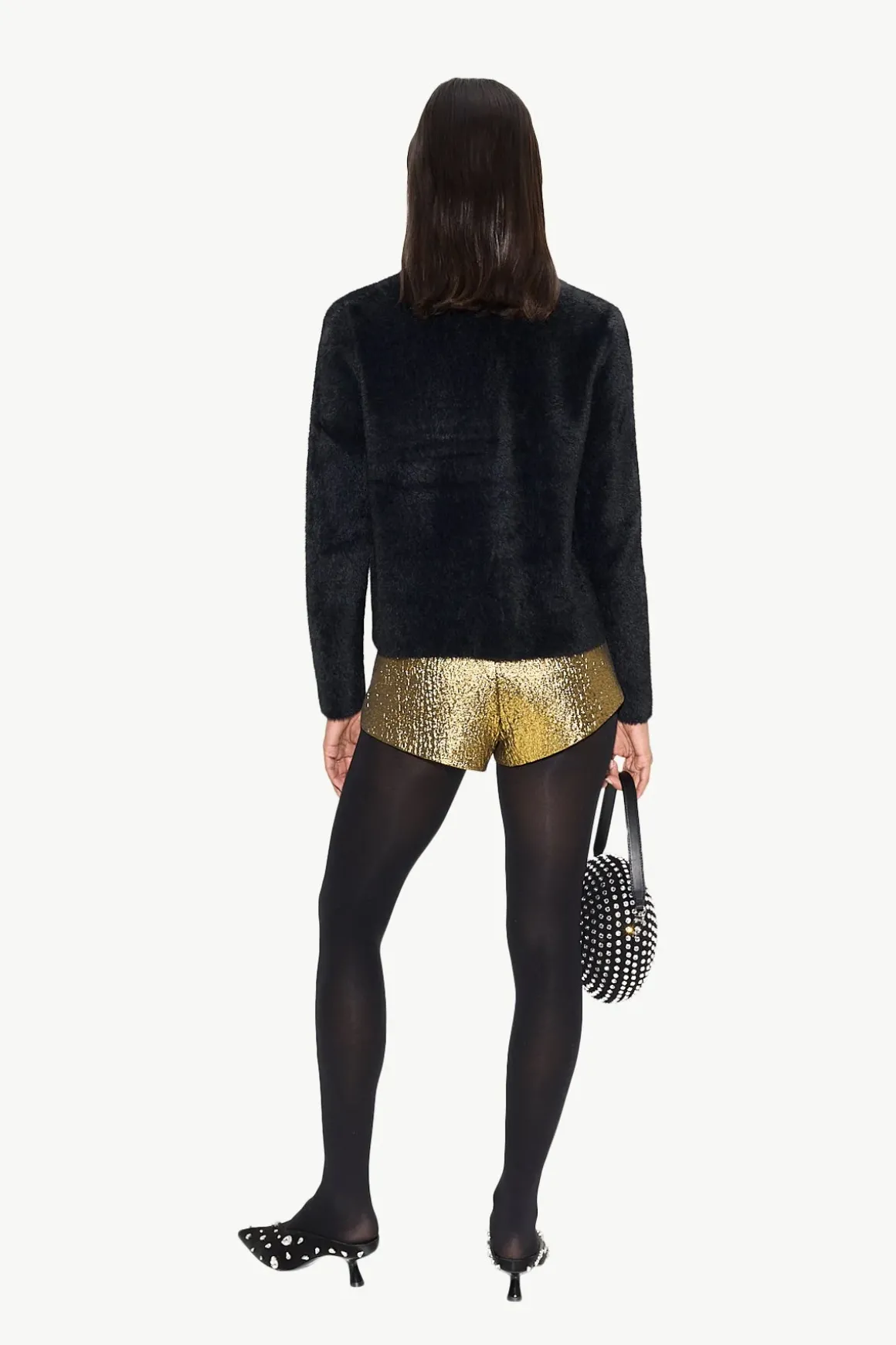 Fleurfleur metallic shorts