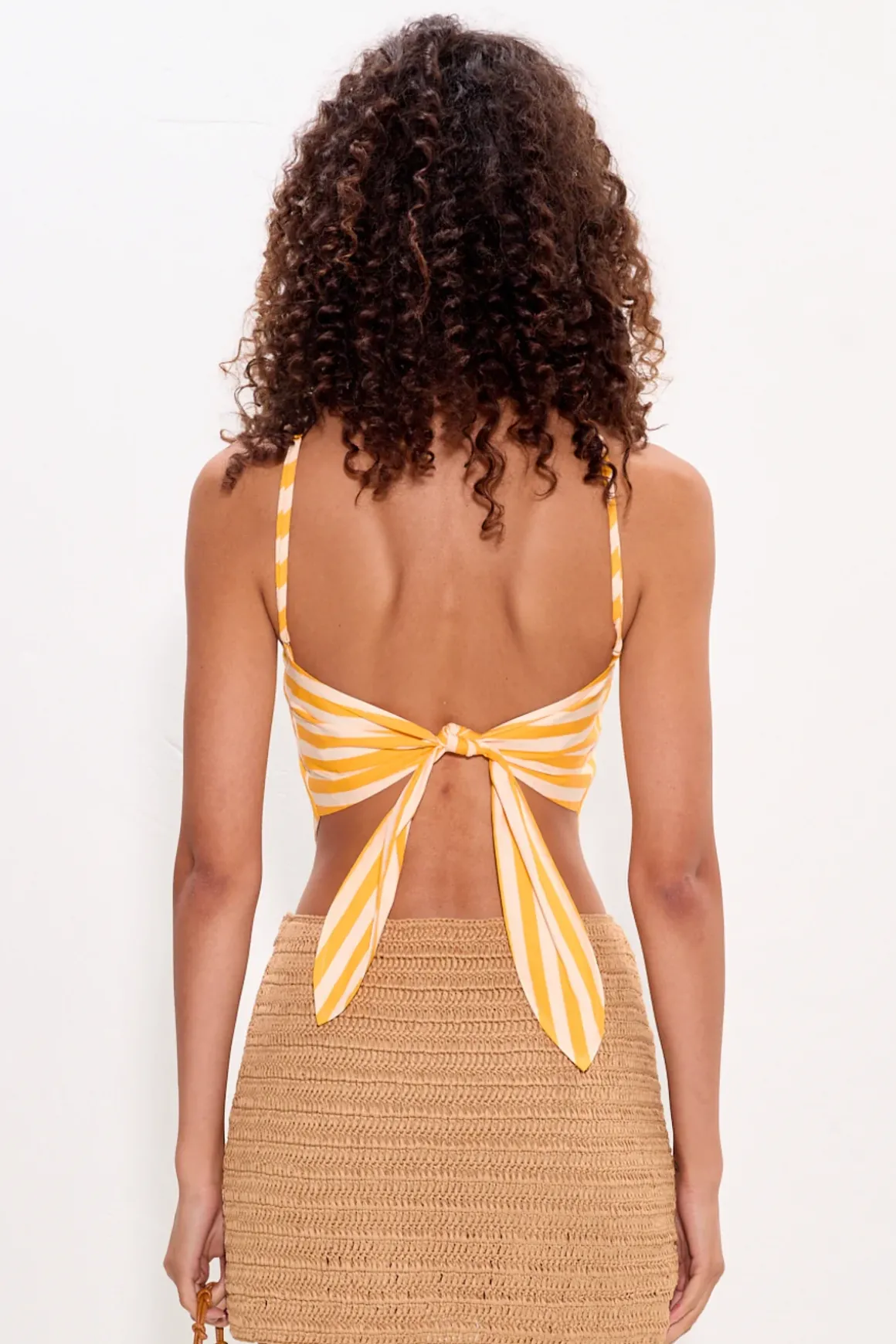 Kitkit poplin tie top