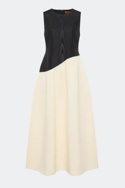 Laurellaurel moire midi dress
