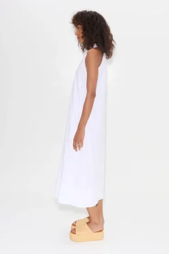 Navanava poplin midi dress