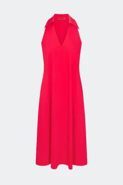 Navanava poplin midi dress