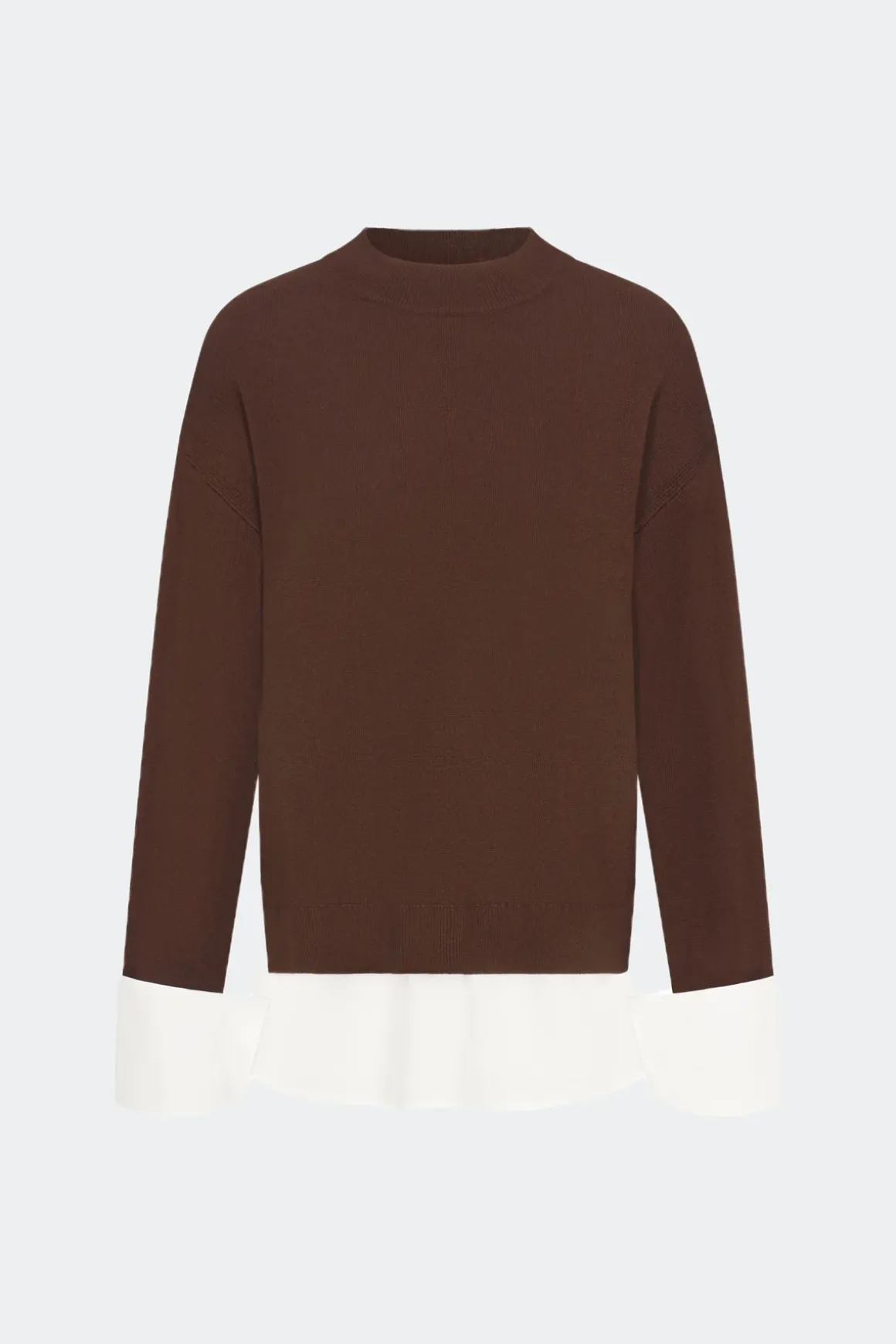 Pippip poplin combo sweater