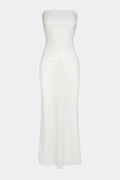 Sculptysculpty strapless piano sequin dress