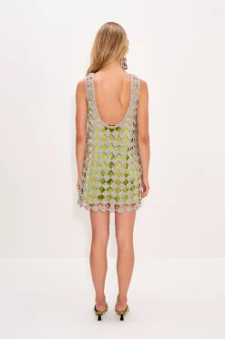 Sinasina crochet mini dress