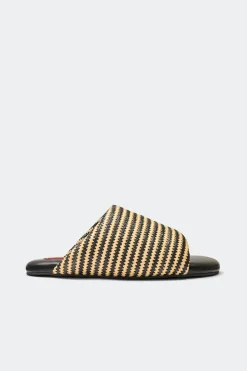 Stripestripe raffia bubble slide