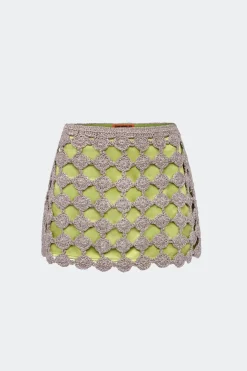Zerazera crochet mini skirt