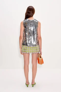 Zerazera crochet mini skirt